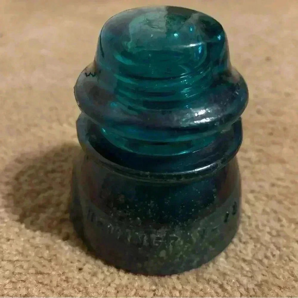 Blue And green Mix Hemingray- 42, Made In The Usa Insulator - Picture 9 of 12